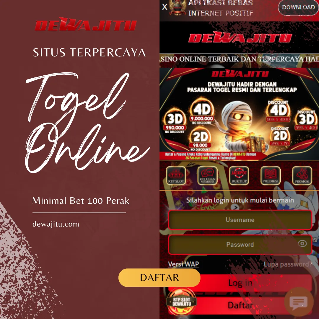 DEWAJITU 🦂 Togel 24 Jam Multi Pasaran, Deposit QRIS 10 K & Withdraw Otomatis 3 Menit